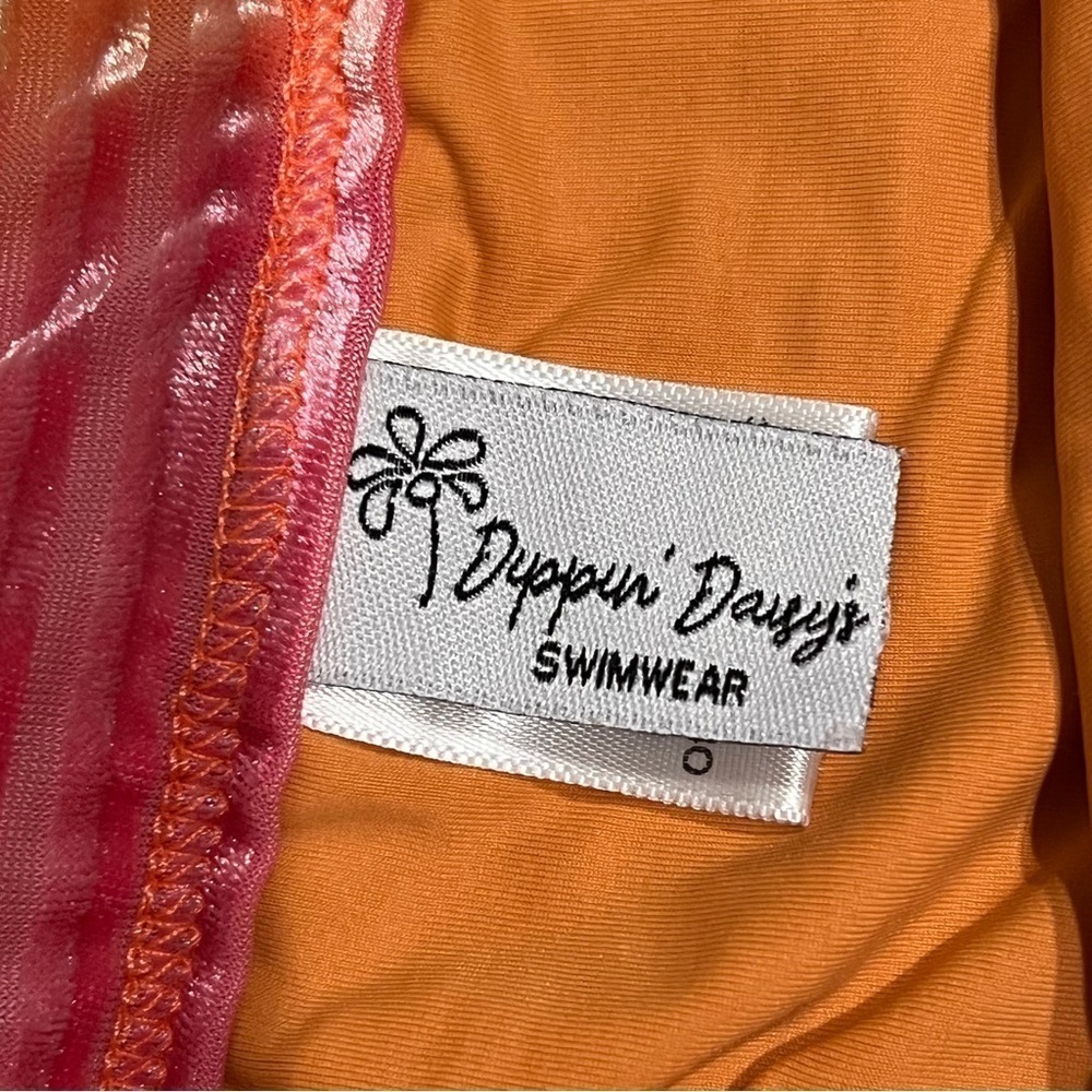 Dippin' Daisy's tie dye ribbed velour 2 piece swim suit, sz L Top/Bottom sz M - Picture 8 of 11